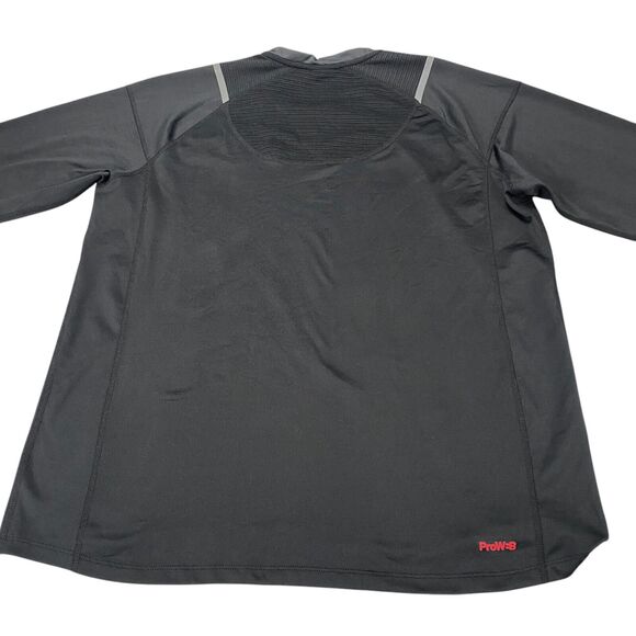 Spyder Active ProWeb Shirt Mens Large Black Stretch Raglan Sleeve Crew Neck - Picture 12 of 16